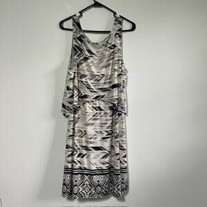 Style&Co Aztec Print Sleeveless Dress Size Large